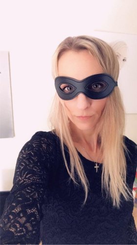 Škraboška sexy pánská kožená
