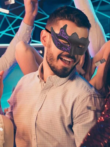 Černá sada škrabošek pro pár PURPLE
